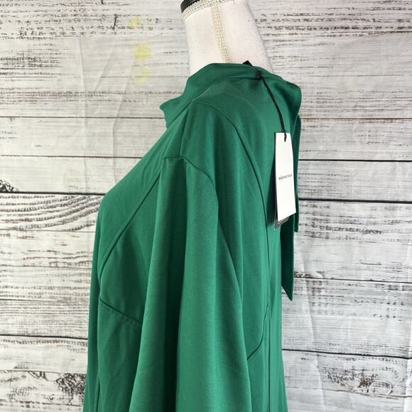 Who What Wear Dress Plus size 4X Green Stretch Jersey Knit Midi Career Church - Picture 11 of 16